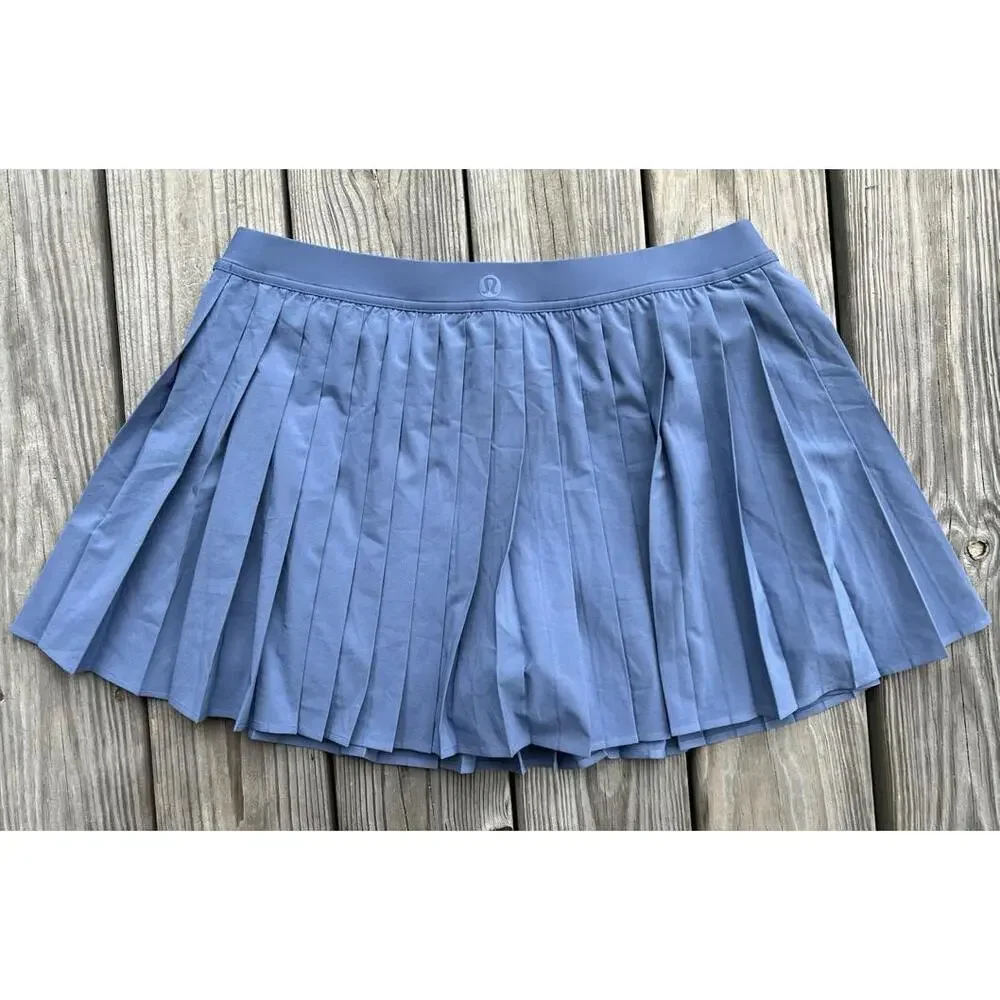 Lululemon High-Rise Pleated Tennis Skirt Oasis Blue Women’s Size 12 - Picture 7 of 12